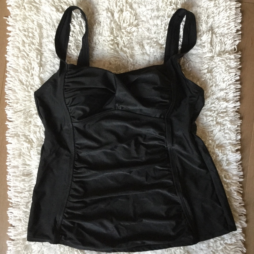 Merona black tankini